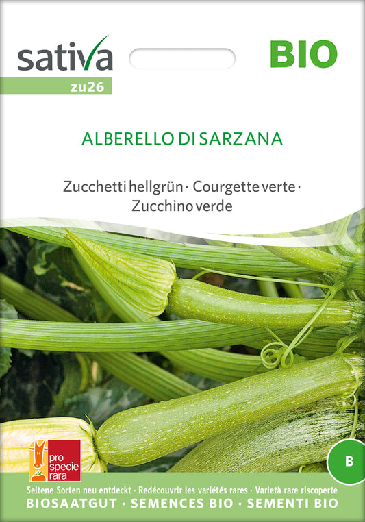 Zucchini Alberello Di Sarzana | BIO Zucchinisamen von Sativa Rheinau