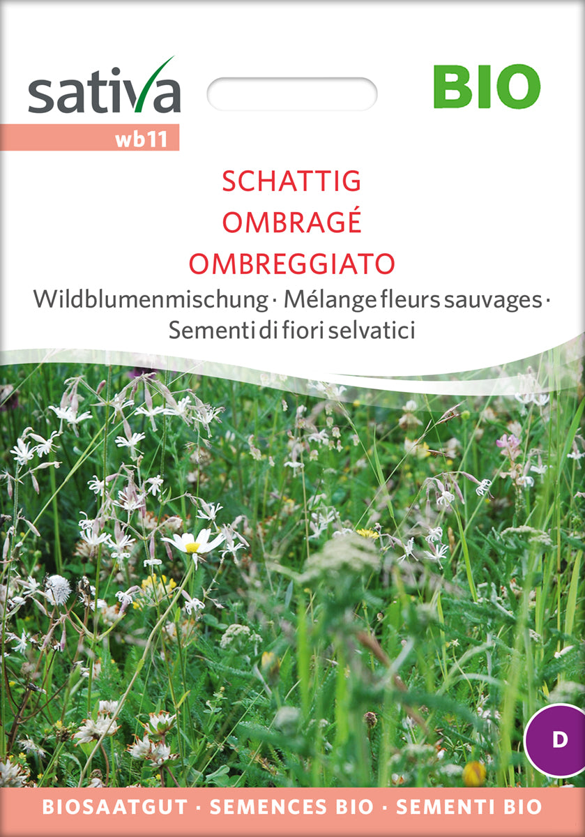 Wildblumenmischung Schattig | BIO Wildblumensamen von Sativa Rheinau
