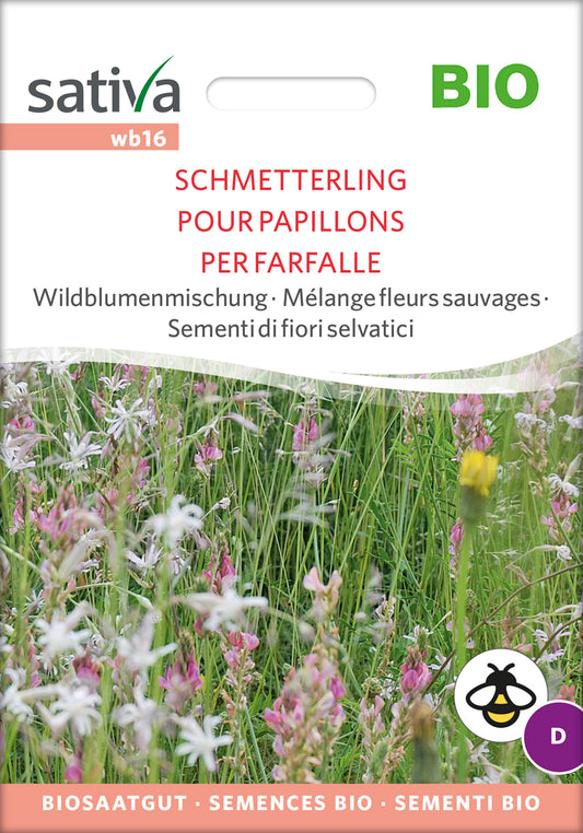 Wildblumenmischung Schmetterling | BIO Wildblumensamen von Sativa Rheinau