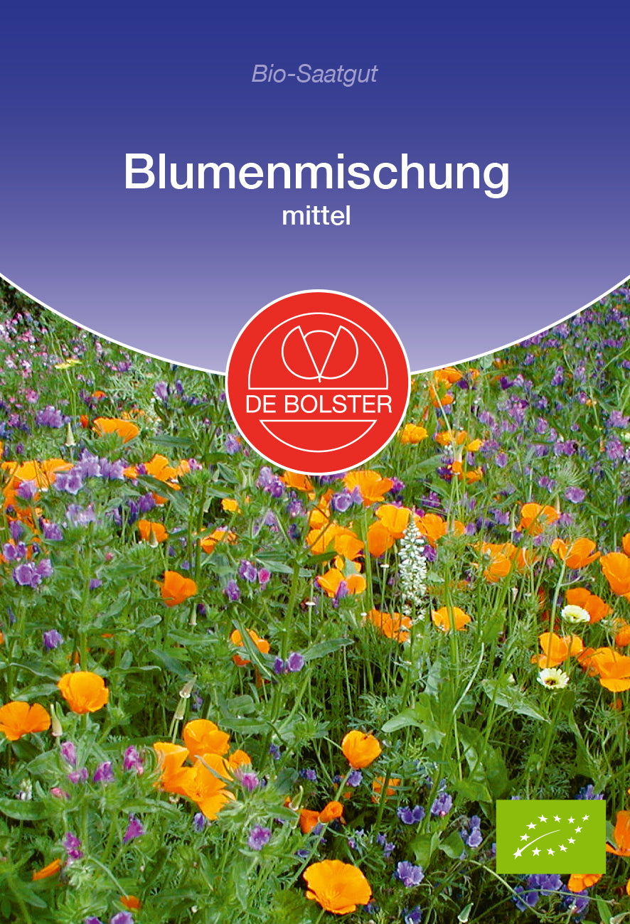 Halbhohe Blumenmischung mittel | BIO Blumensamenmischung von De Bolster [MHD 12/2023]