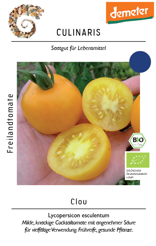 Cocktailtomate Clou | BIO Kirschtomatensamen von Culinaris [MHD 06/2024]