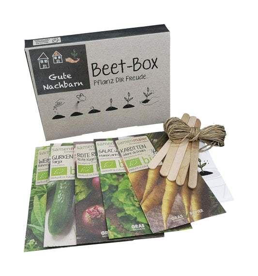 Beet-Box "Gute Nachbarn" | BIO Gemüsesamen-Sets von Samen Maier