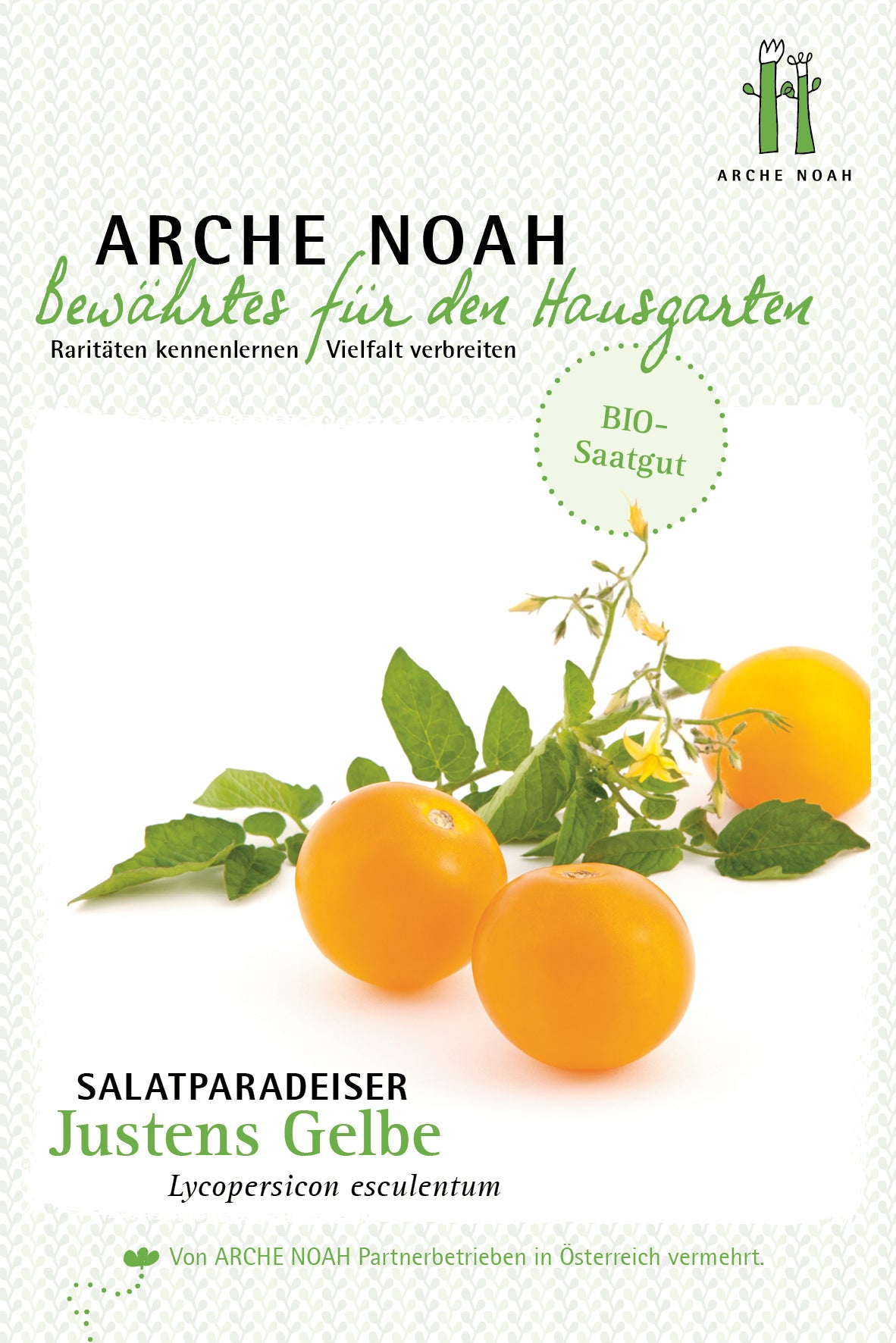 Salattomate Justens Gelb | BIO Salattomatensamen von Arche Noah