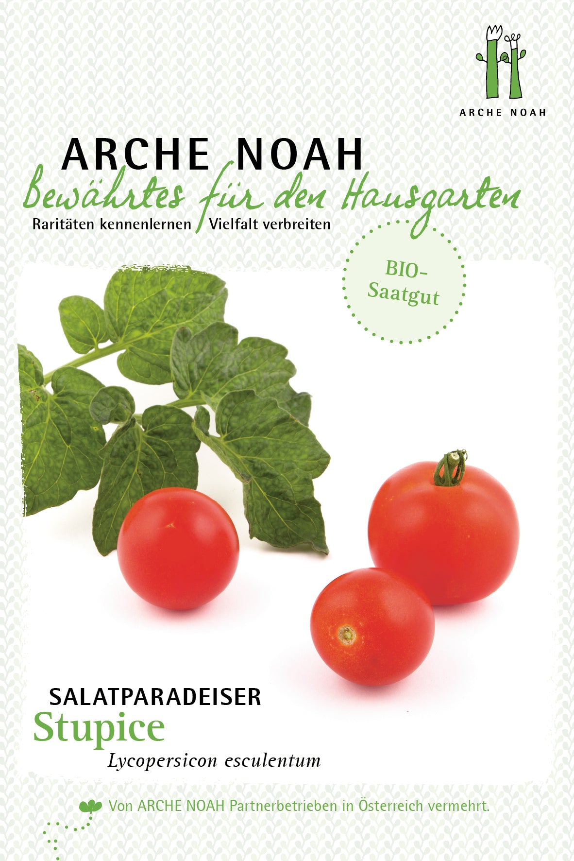 Salattomate Stupice BIO Salattomatensamen von Arche Noah Fryd Shop