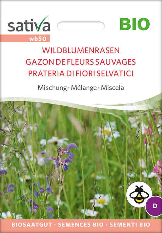 Wildblumenrasen Mischung | BIO Blumenrasen von Sativa Rheinau