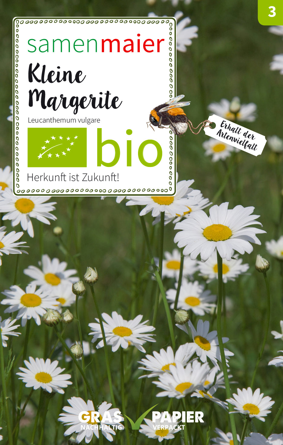 Wildblüte Kleine Margerite | BIO Wildblumensamen von Samen Maier