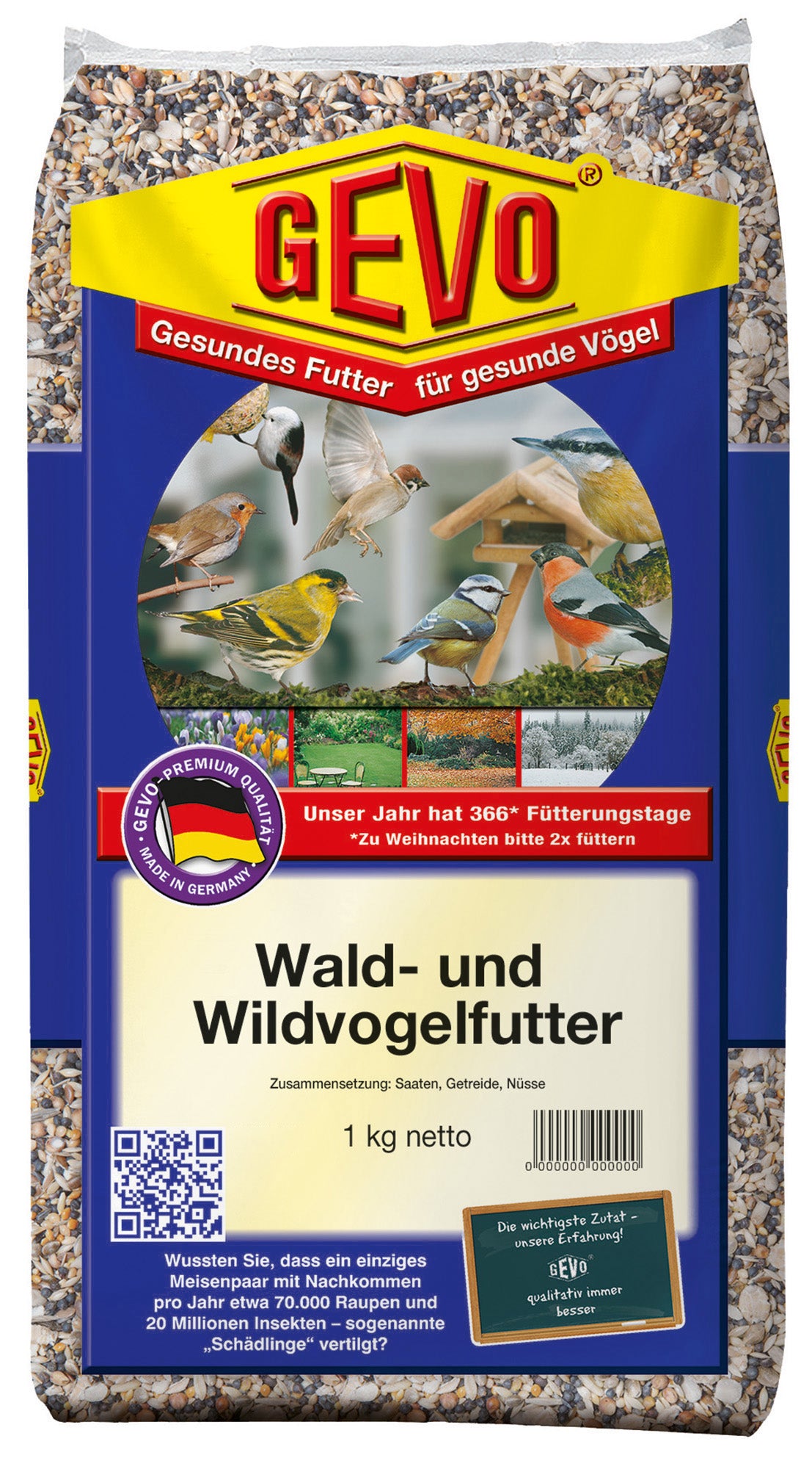 Wald- und Wildvogelfutter (1 kg) | Wald- und Wildvogelfutter von GEVO