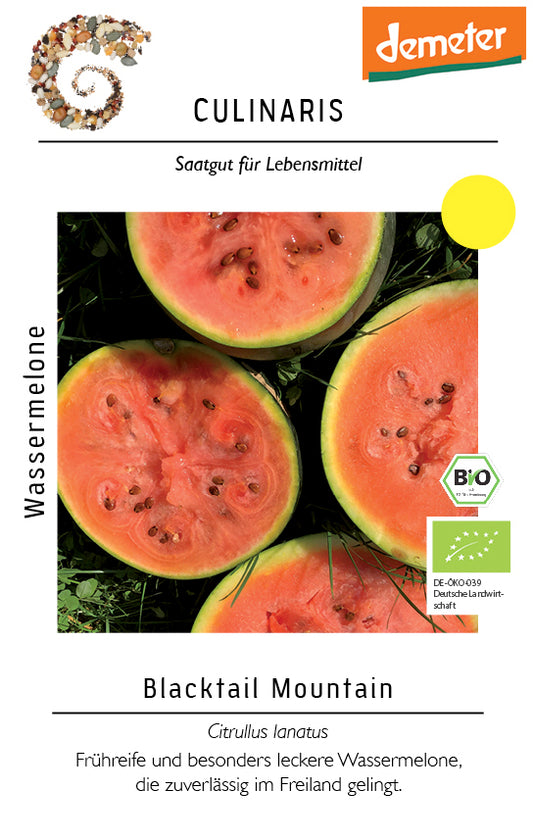 Wassermelone Blacktail Mountain | BIO Wassermelonensamen von Culinaris