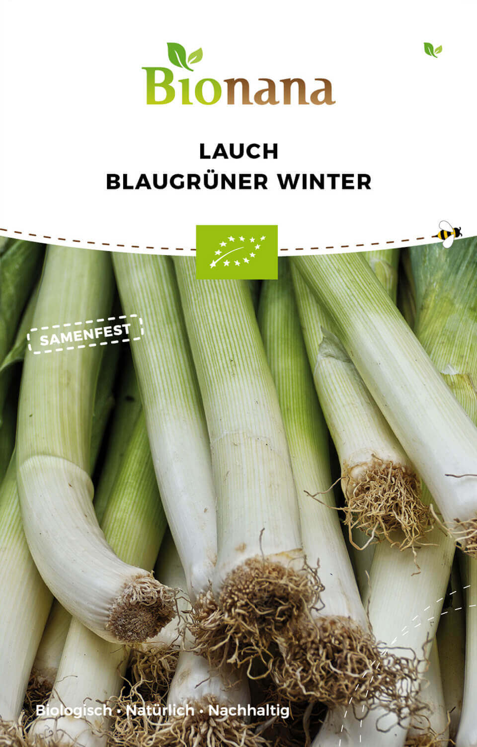 Lauch Blaugrüner Winter | BIO Lauchsamen von Bionana