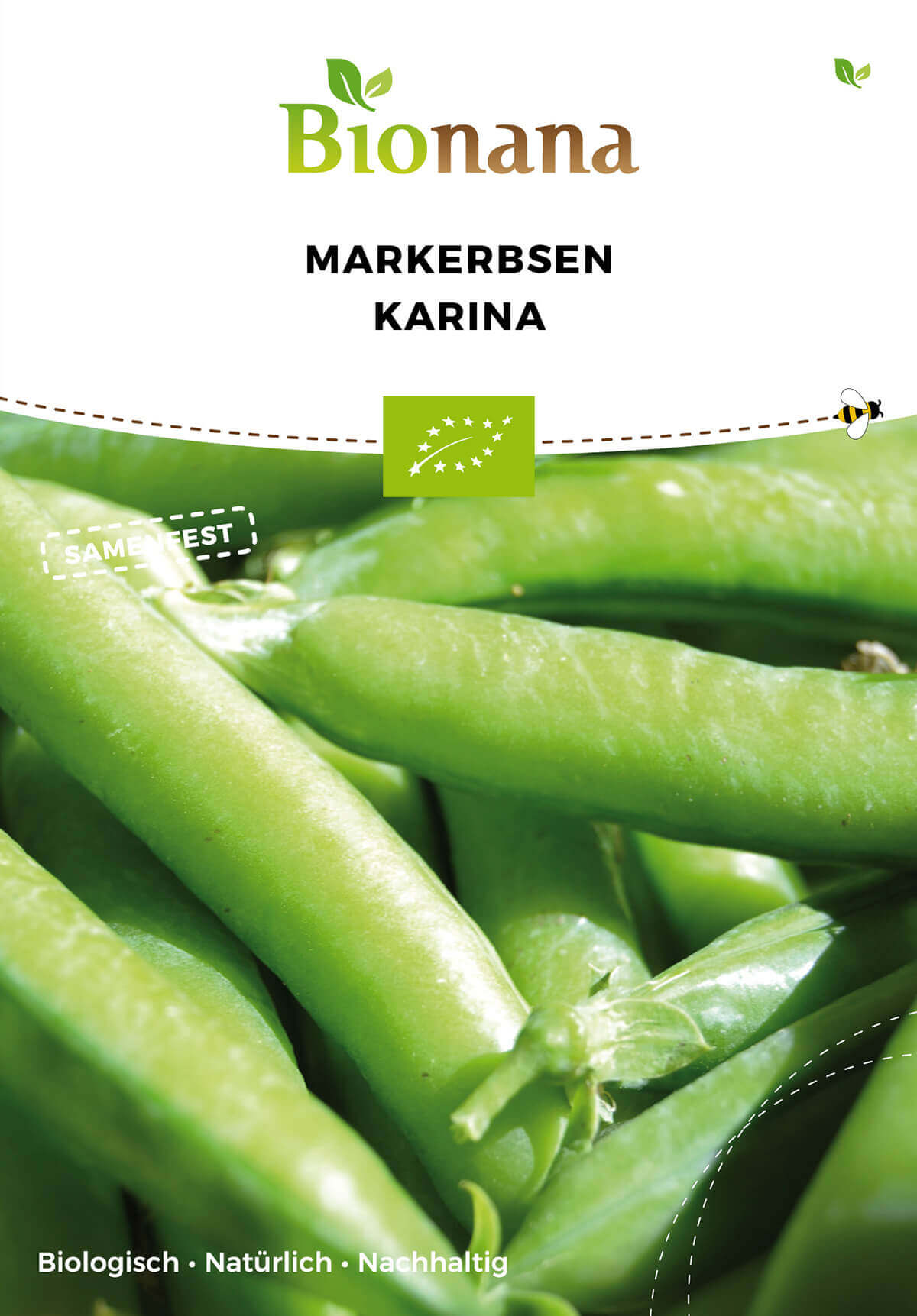 Markerbse Karina | BIO Markerbsensamen von Bionana [MHD 12/2023]