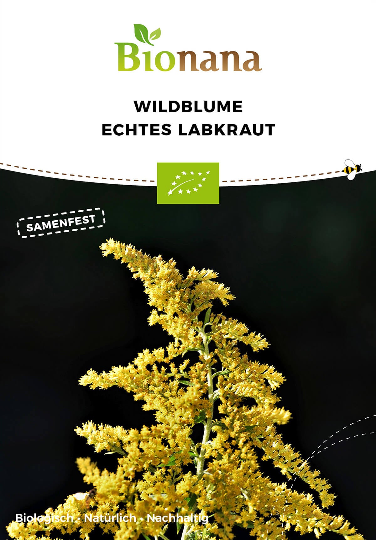 Wildblume Echtes Labkraut | BIO Wildblumensamen von Bionana