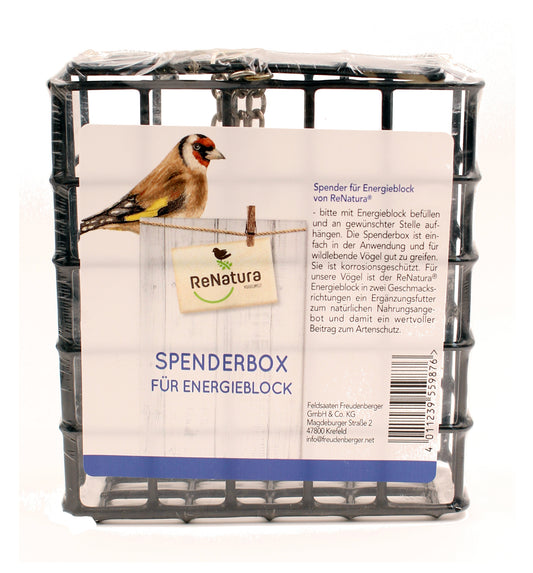 Spender für Energieblock (1 Stück) | Vogelfutterspender von ReNatura