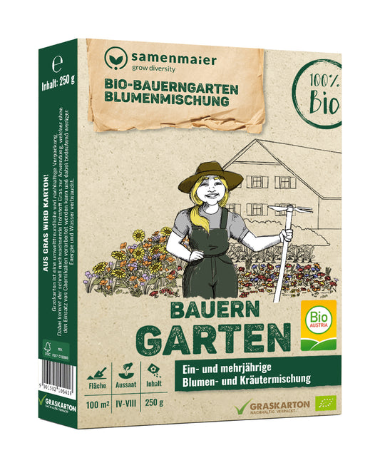 Austria Bauerngarten Blumenmischung (250 g) | BIO Samen-Sets von Samen Maier