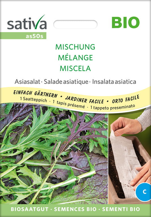 Asiasalat Mischung (Saatteppich) | BIO Asiasalatsamen von Sativa Rheinau