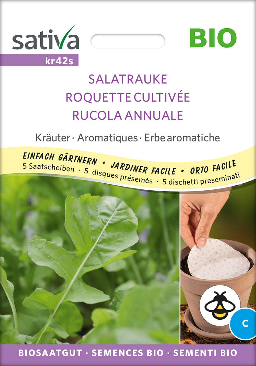 Rucola ( Saatscheibe) | BIO Raukesamen von Sativa Rheinau