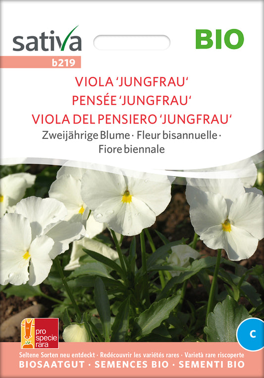 Viola Jungfrau | BIO Hornveilchensamen von Sativa Rheinau
