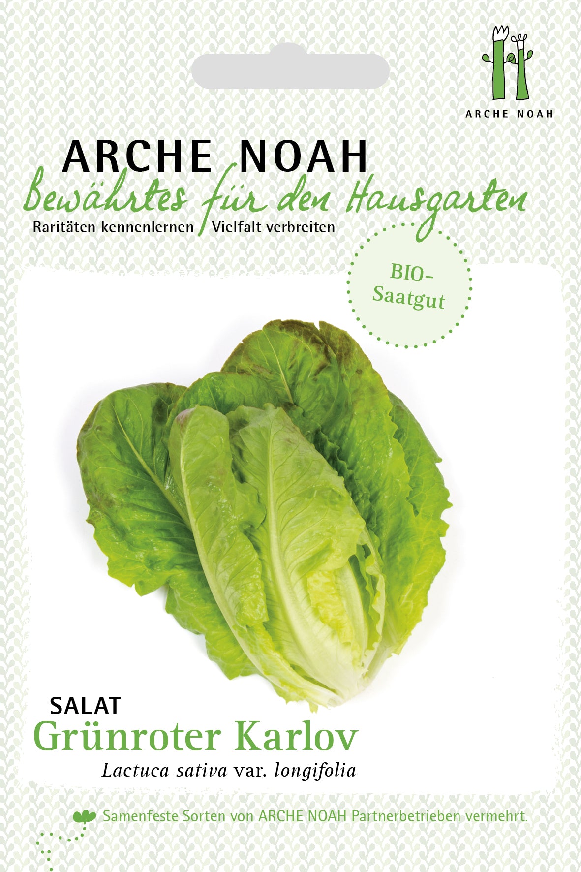 Salat Grünroter Karlov | BIO Salatsamen von Arche Noah