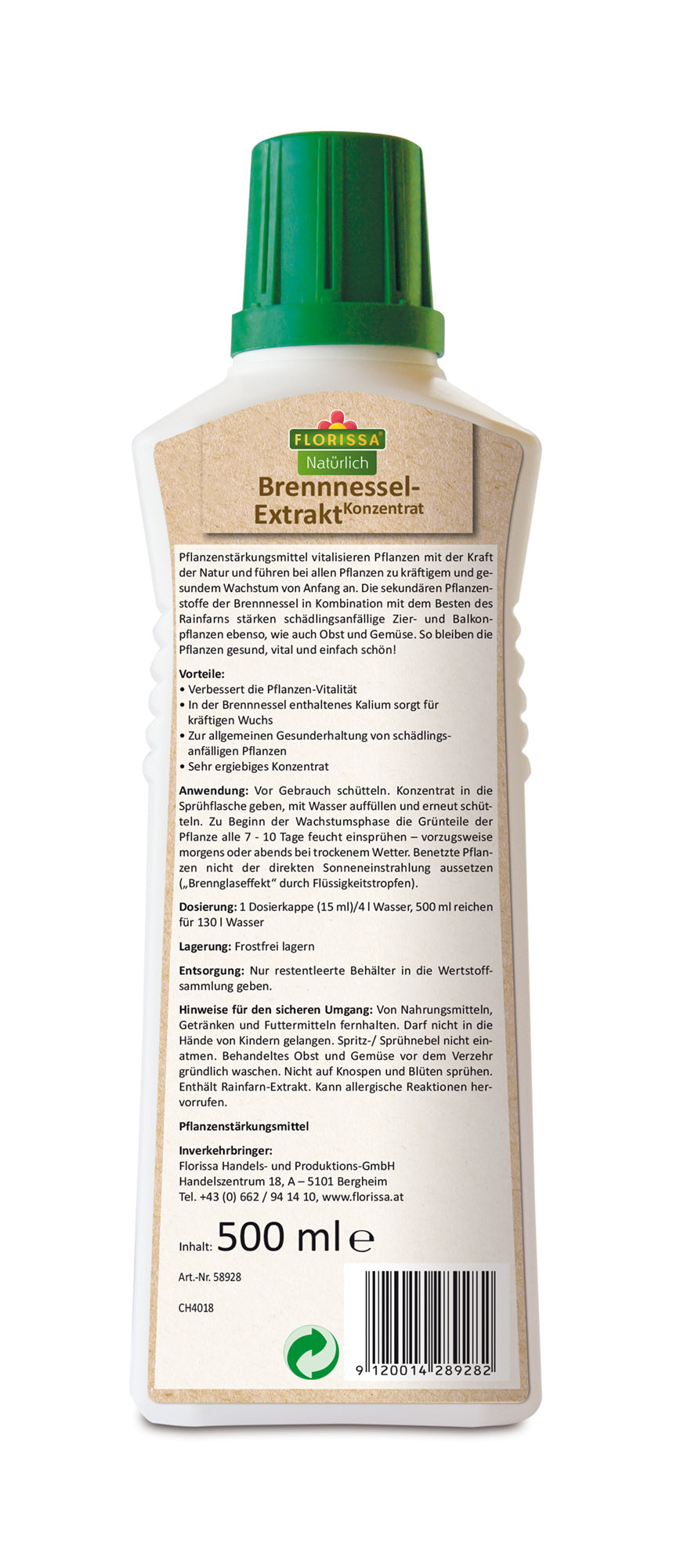 Brennnessel-Extrakt Konzentrat (500ml) | BIO Pflanzenschutz von Florissa