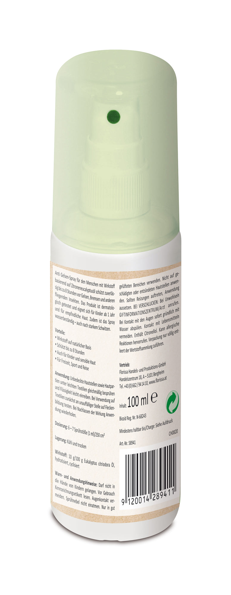 Anti Gelsen-Spray (100 ml) | Fallen und Fernhaltemittel von Florissa