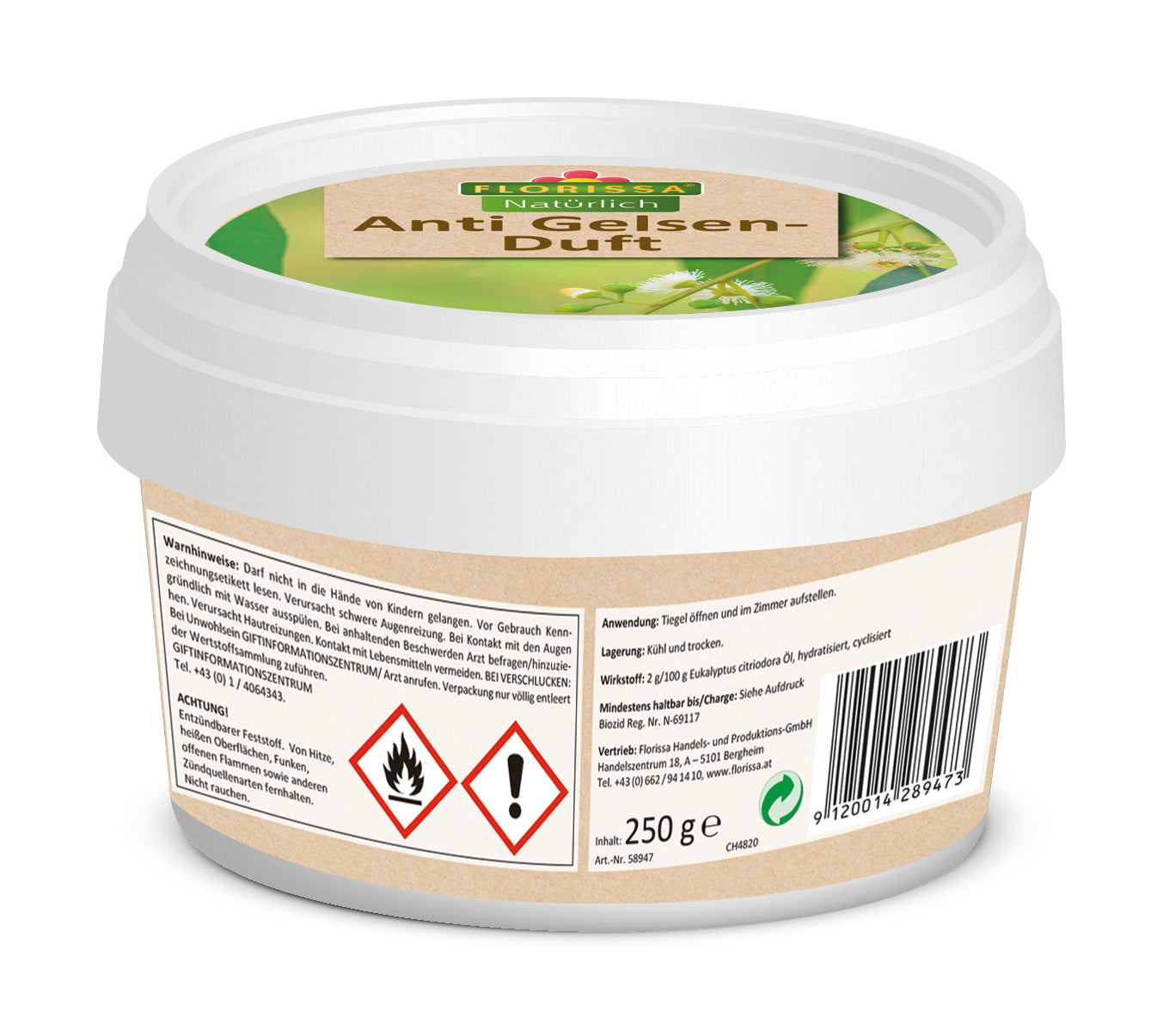 Anti Gelsen-Raumduft (250 g) | Fernhaltemittel von Florissa