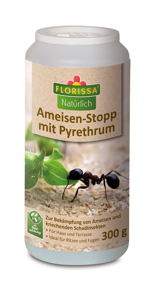 Ameisen-Stopp mit Pyrethrum (300 g) | Fallen und Fernhaltemittel von Florissa