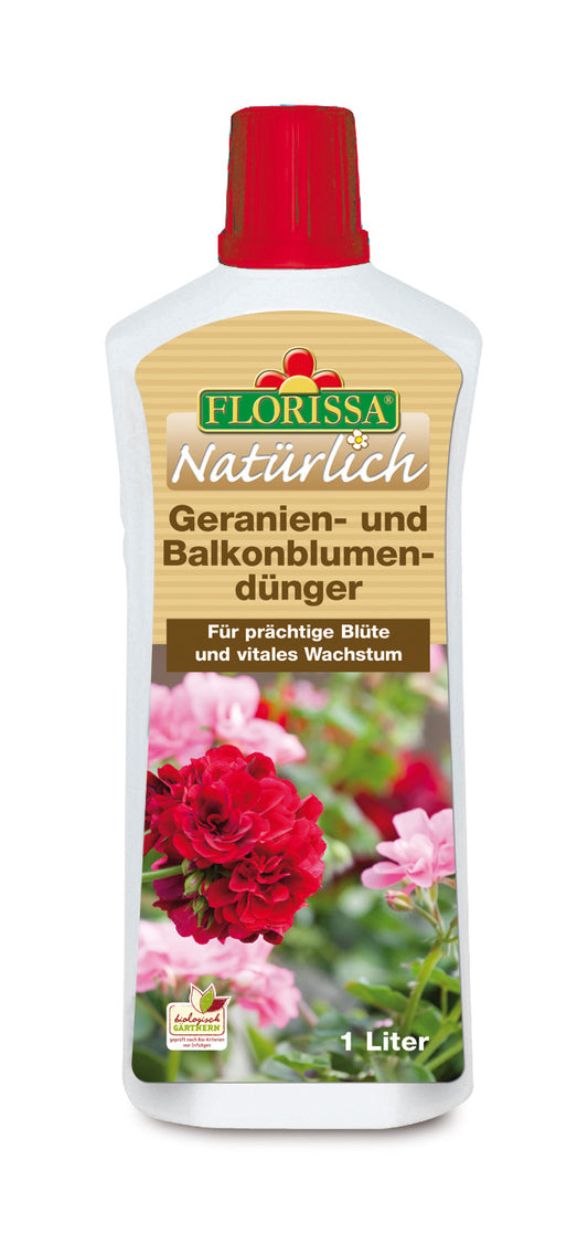 Geranien- und Balkonblumendünger (1 l) | BIO Dünger von Florissa