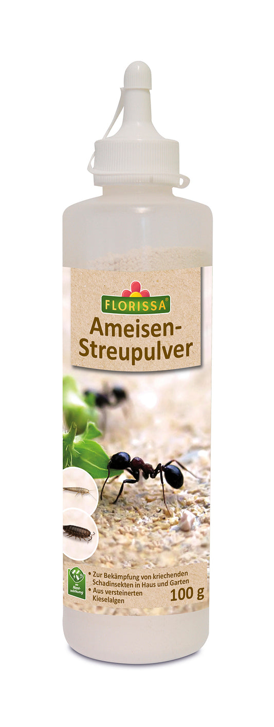 Ameisen-Streupulver (100 g) | BIO Fallen und Fernhaltemittel von Florissa
