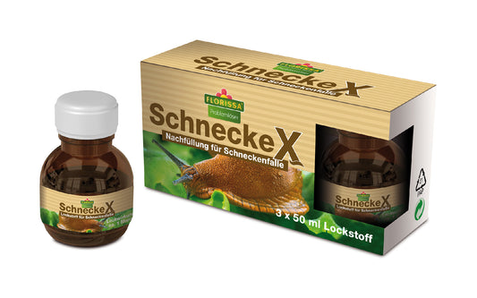 Schneckenfalle SchneckeX Lockmittel Nachfüllpackung (3x 50 ml) | Fallen und Fernhaltemittel von Florissa