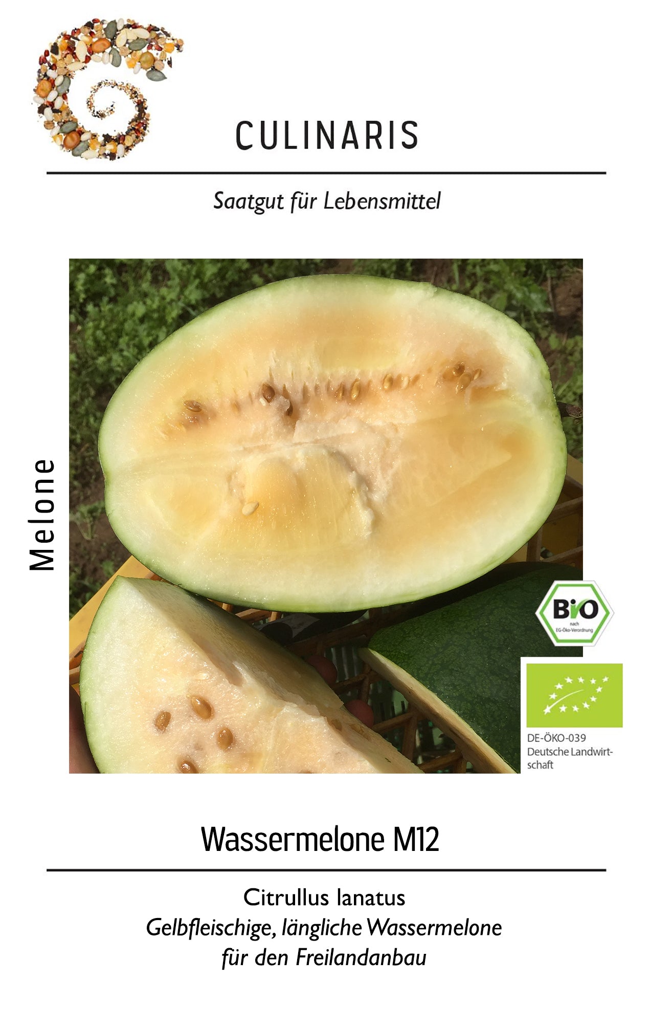 Wassermelone M12 | BIO Melonensamen von Culinaris