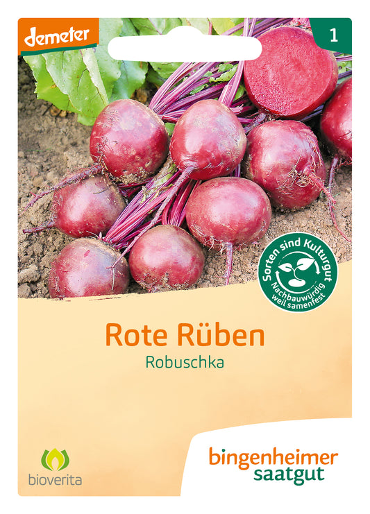 Rote Bete Robuschka | BIO Rote Beetesamen von Bingenheimer Saatgut