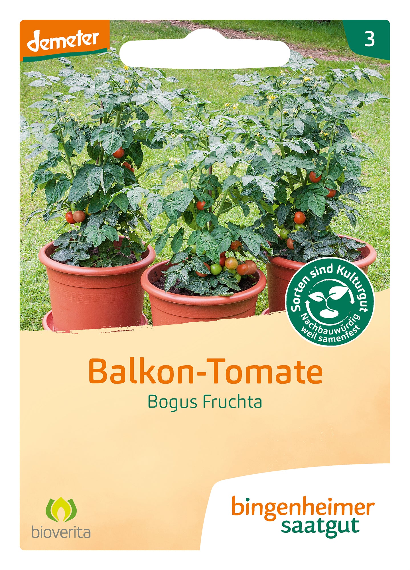Balkontomate - Bogus Fruchta | BIO Tomatensamen von Bingenheimer Saatgut