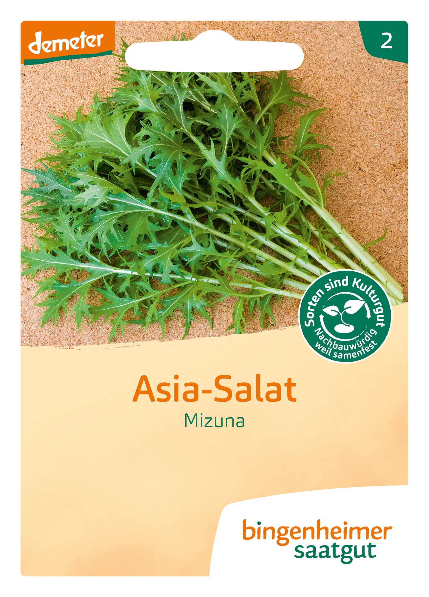Asia Salat Mizuna | BIO Asiasalatsamen von Bingenheimer Saatgut