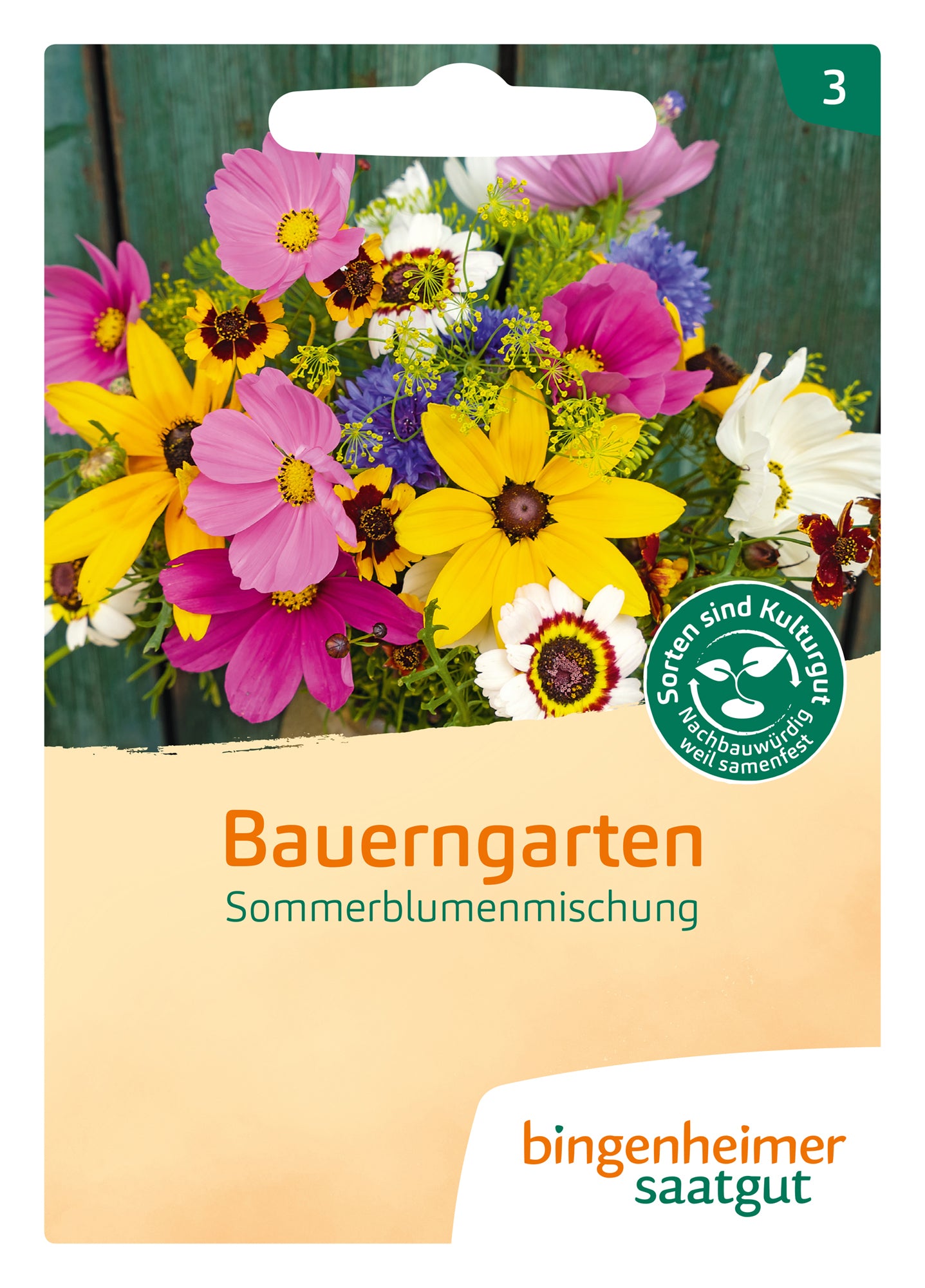 Mischung Blumen Bauerngarten | BIO Blumensamenmischung von Bingenheimer Saatgut