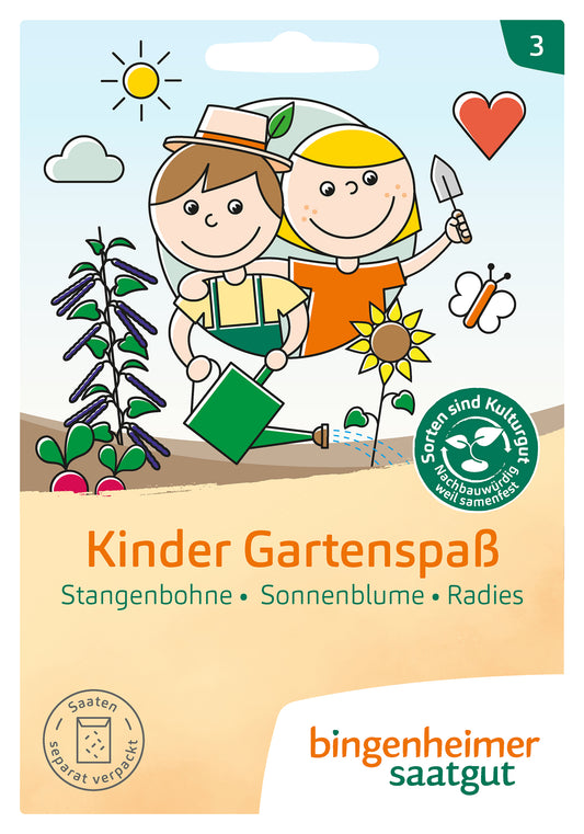Mischung Kinder Gartenspass | BIO Samen-Sets von Bingenheimer Saatgut