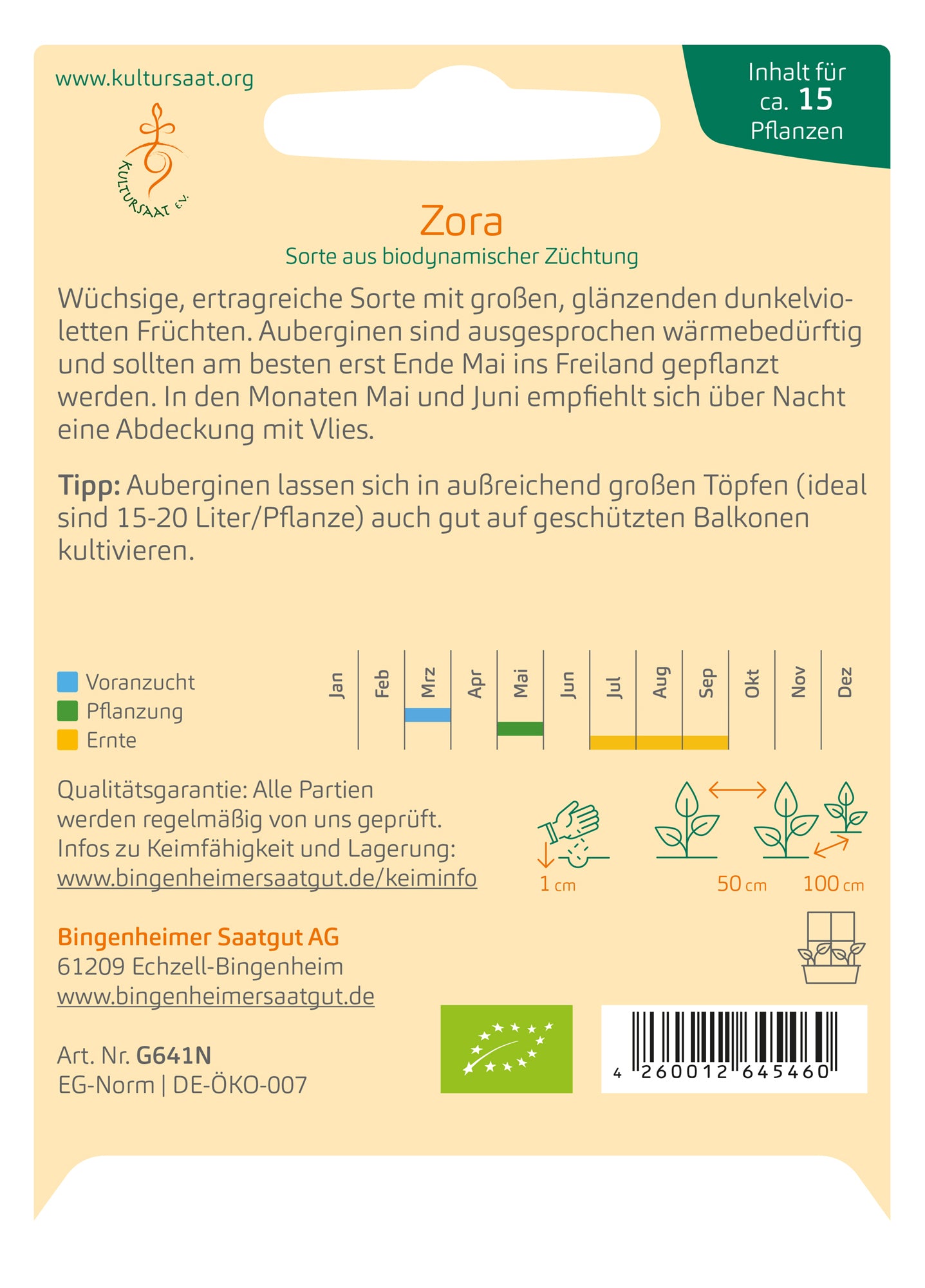 Aubergine Zora | BIO Auberginensamen von Bingenheimer Saatgut